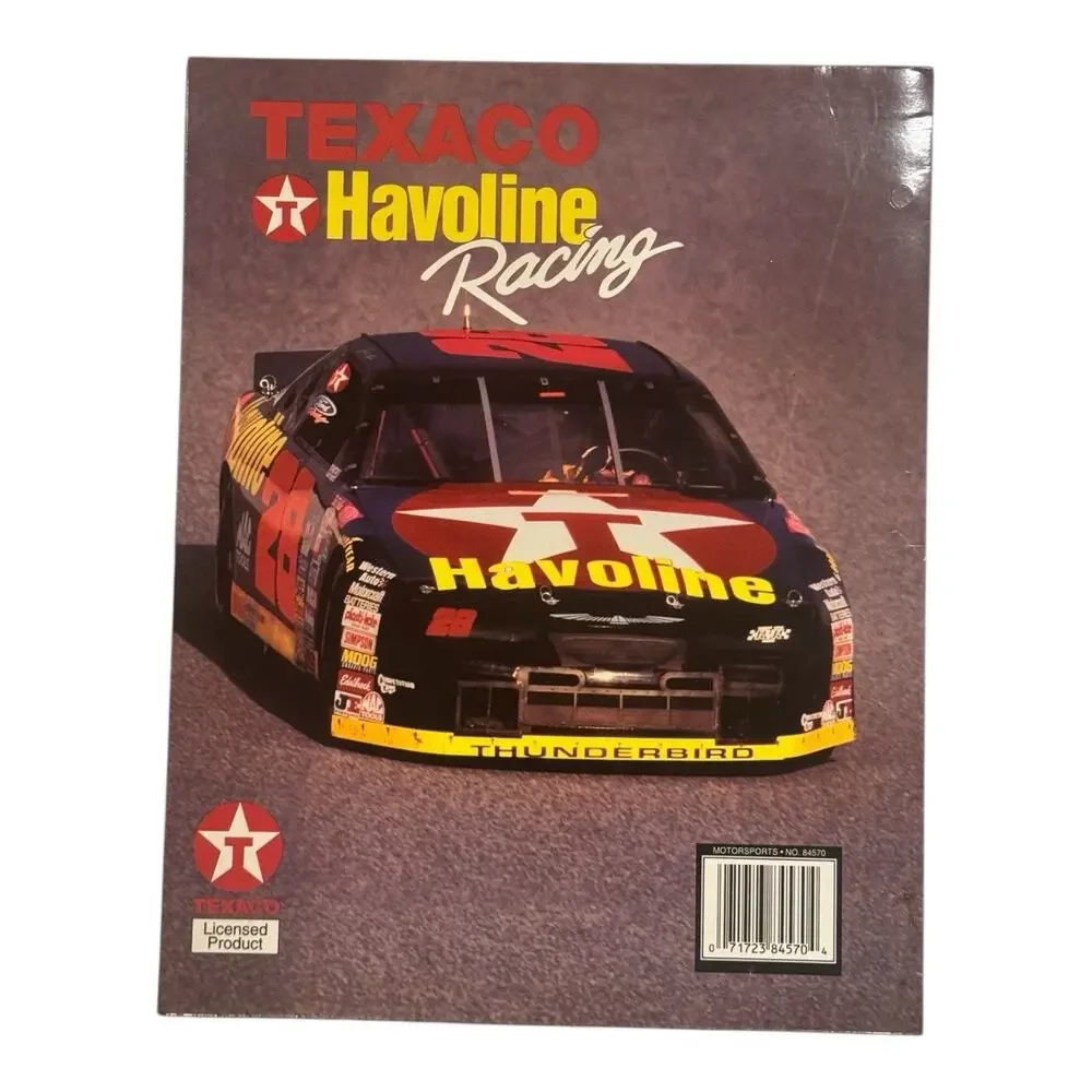 Lot of 5 1996 Napco Nascar 3 Holed Punched Folders 9 1/4 X 11 3/4